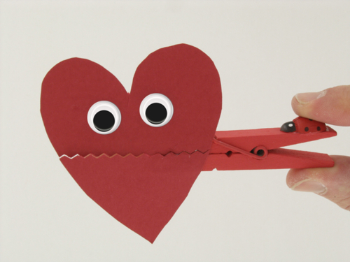 Pince à linge Coeur